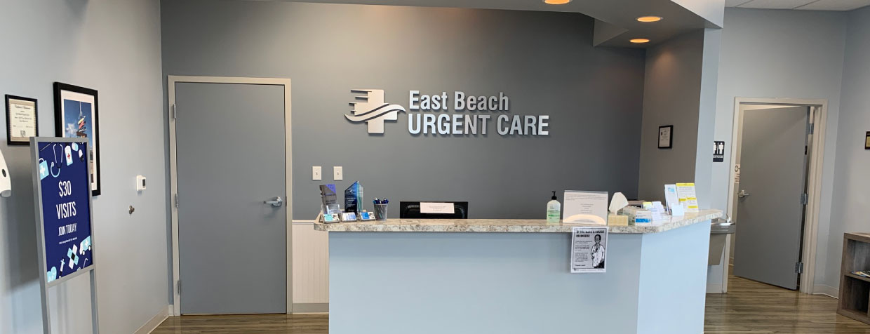 East Beach Urgent Care lobby